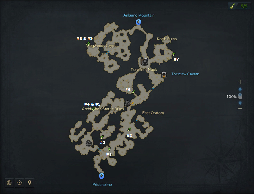 Lost Ark Mokoko Seeds Location Map Shushire