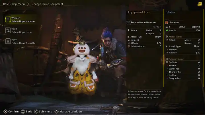 Palico status page.