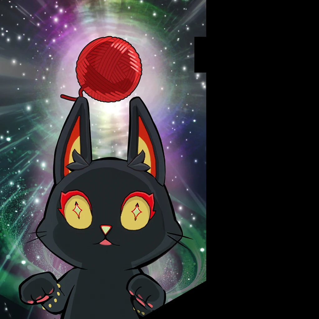 Contemplative Cat card image