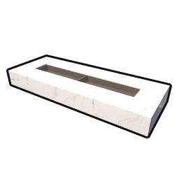 White Stone Coffee Table - Rectangular in Neverness to Everness