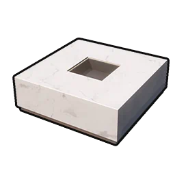 White Stone Coffee Table - Square in Neverness to Everness