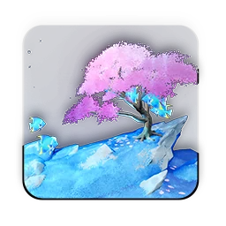 Snowy Sakura - Square in Neverness to Everness