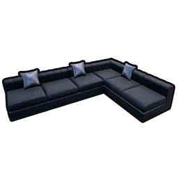 Ink Black Sofa - L-Shaped in Neverness to Everness