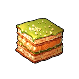 Pistachio Hazelnut Millefeuille in Neverness to Everness