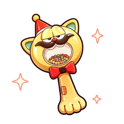Top-Hat Kitty Candy Stick in Neverness to Everness