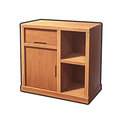Natural Wood Storage Cabinet in Neverness to Everness