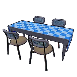 Blue-White Dining Table in Neverness to Everness