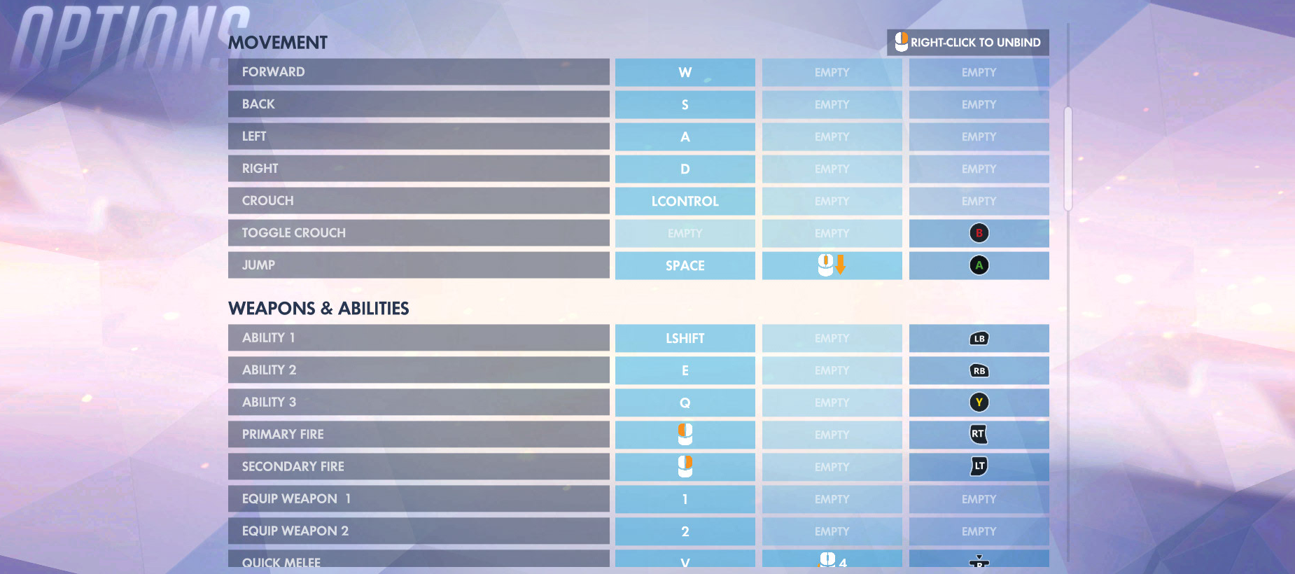 Overwatch Control Options 2