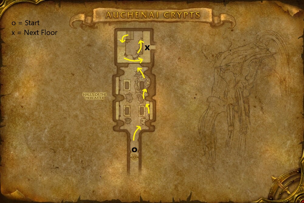 Auchenai Crypts layout