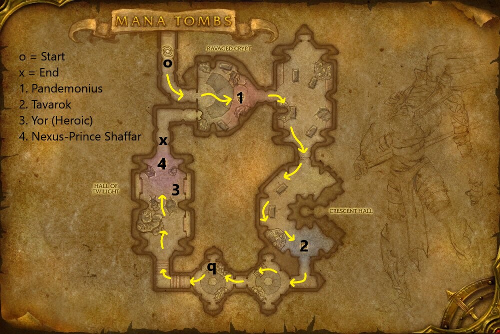 Wow tbc mana tombs тактика