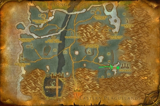 Zul'Aman Entrance Location