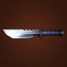 Broad Bladed Knife, Razor Blade, Lionhead Dagger Model