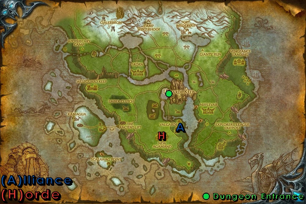 Utgarde Pinnacle Entrance Location