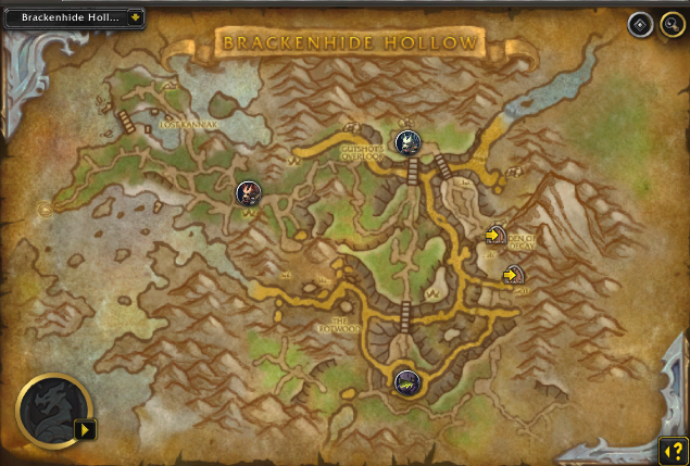 Brackenhide Hollow Main Map