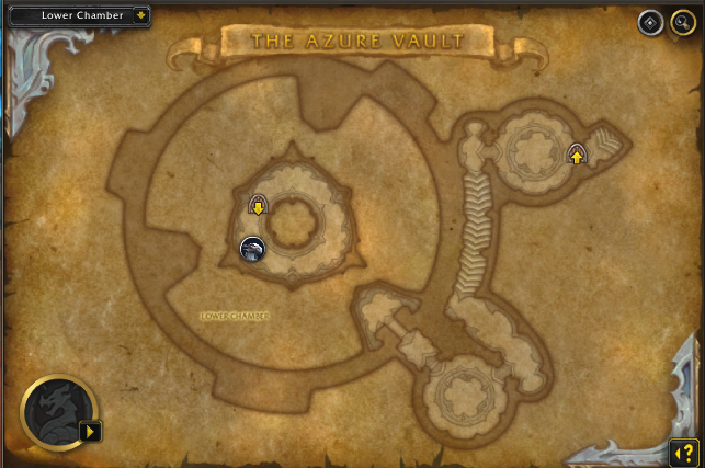 The Azure Vault Lower Chamber Map