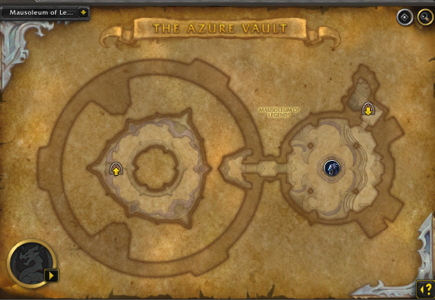 The Azure Vault Mausoleum of Legends Map