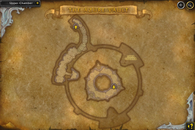 The Azure Vault Upper Chamber Map