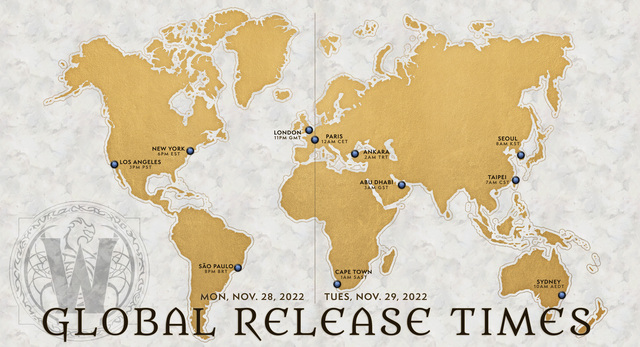 Dragonflight Global Release Times