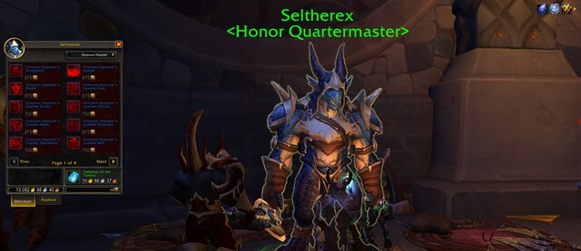 Dragonflight Honor Quartermaster