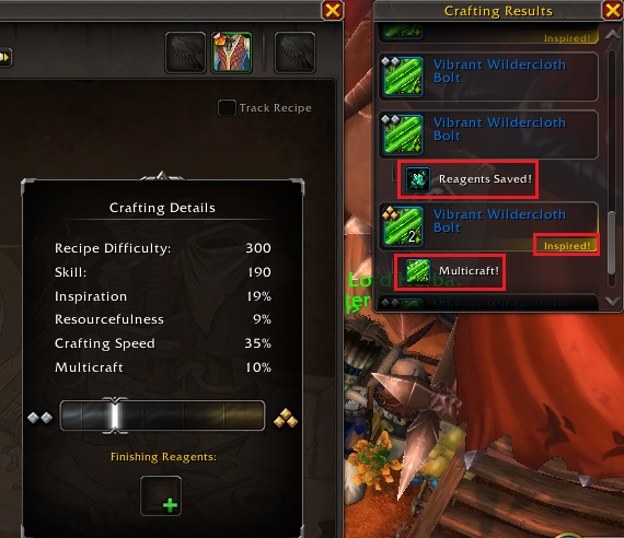 Crafting Stats Procs