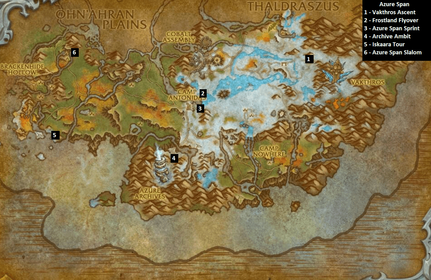 Dragonriding Races in Dragonflight and Azure Span Locations - Wowhead News