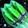 Green Rocket Cluster Icon