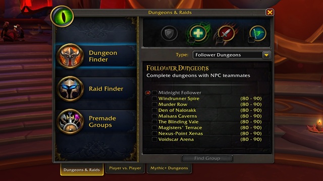 Follower Dungeons UI