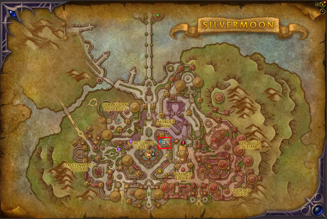 Great Vault Silvermoon Location