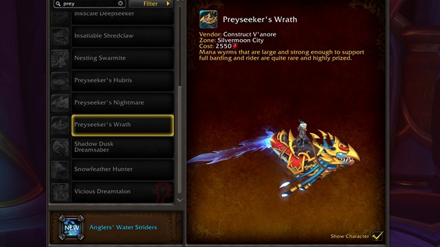 Preyseeker's Wrath Mount
