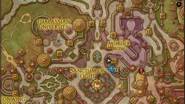 Item upgrade vendor location in Silvermoon City