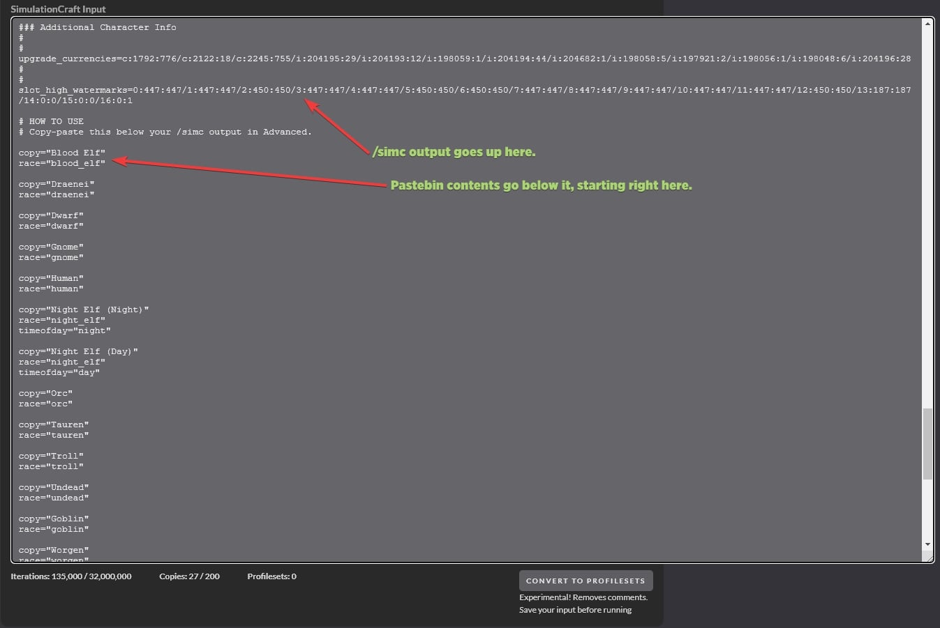 Basic Simulationcraft Guide