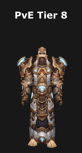 - Veins PvE 8 of 6.2) Icy Set Tier (WoD - Warcraft World Transmogrification Paladin