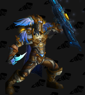 Golden Blue-Winged Paladin Plate Transmog