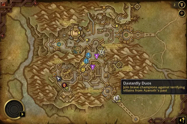 Dastardly Duos Map Location