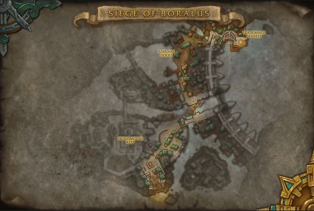 Siege of Boralus Dungeon Map