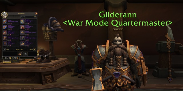 War Mode Gear Vendor