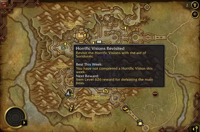 Horrific Vision Map