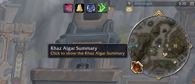 Khaz Algar Summary Tab Button