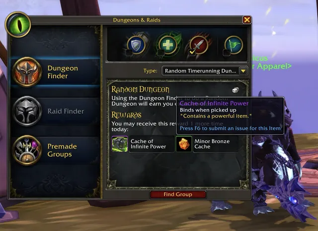 Legion Remix Group Finder