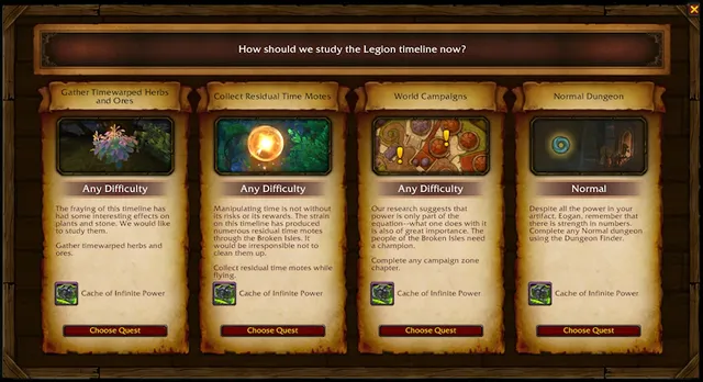 Legion Remix Infinite Research
