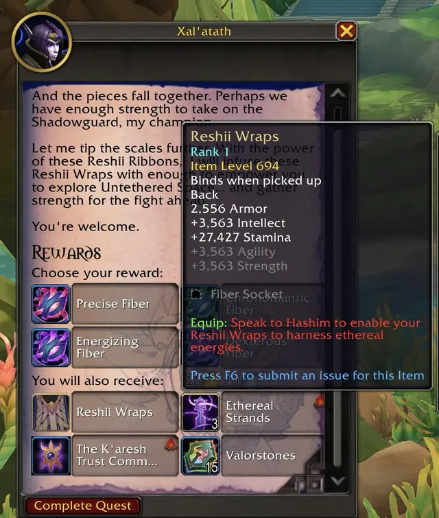 Reshii Wraps Quest