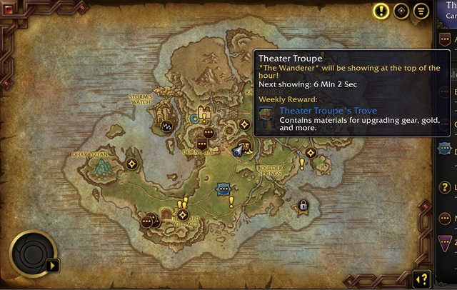 Theater Troupe Map