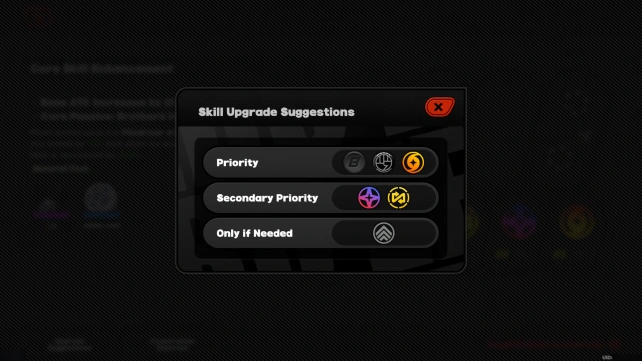 Skill Upgrade Suggestions