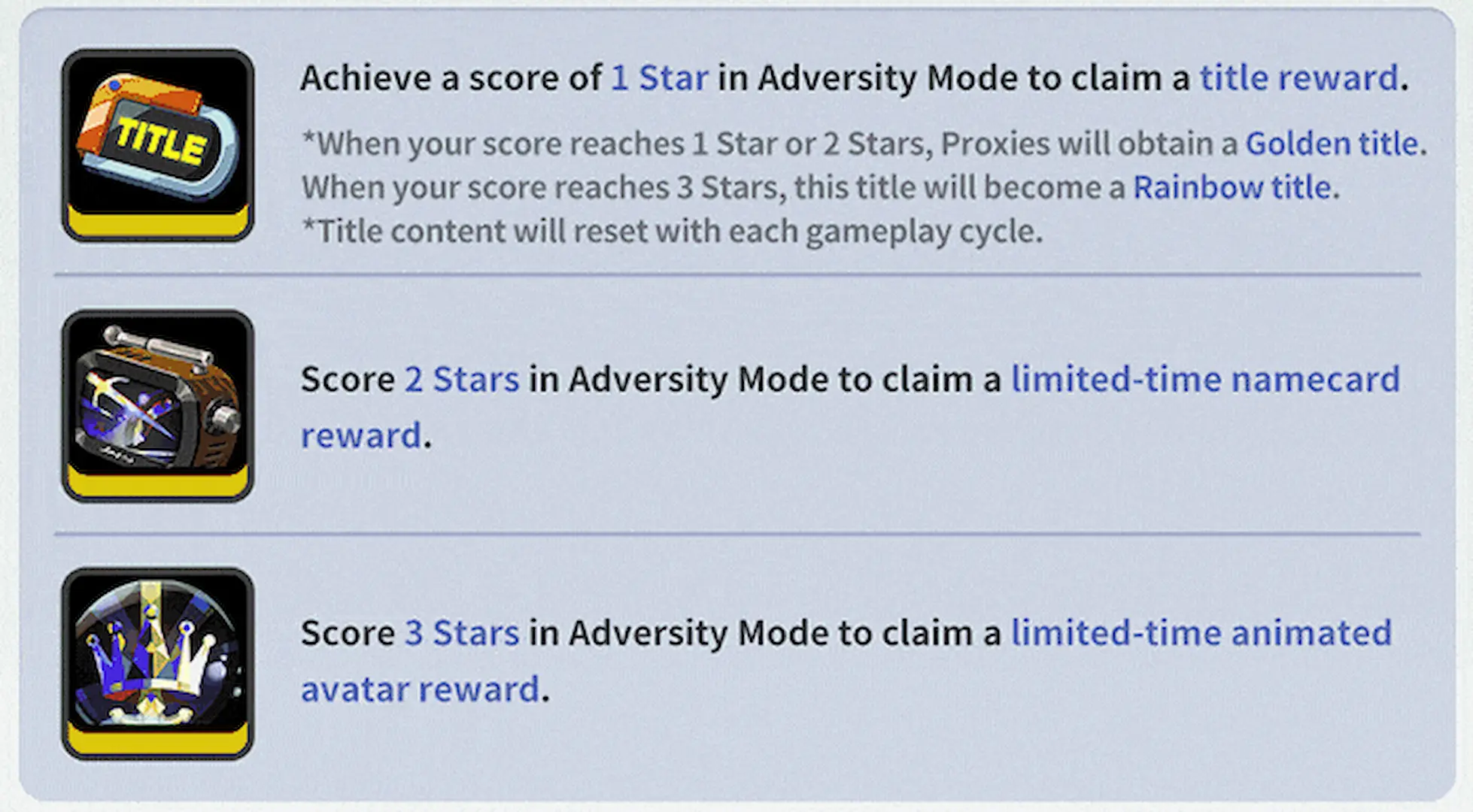 Deadly Assault Adversity Mode Rewards