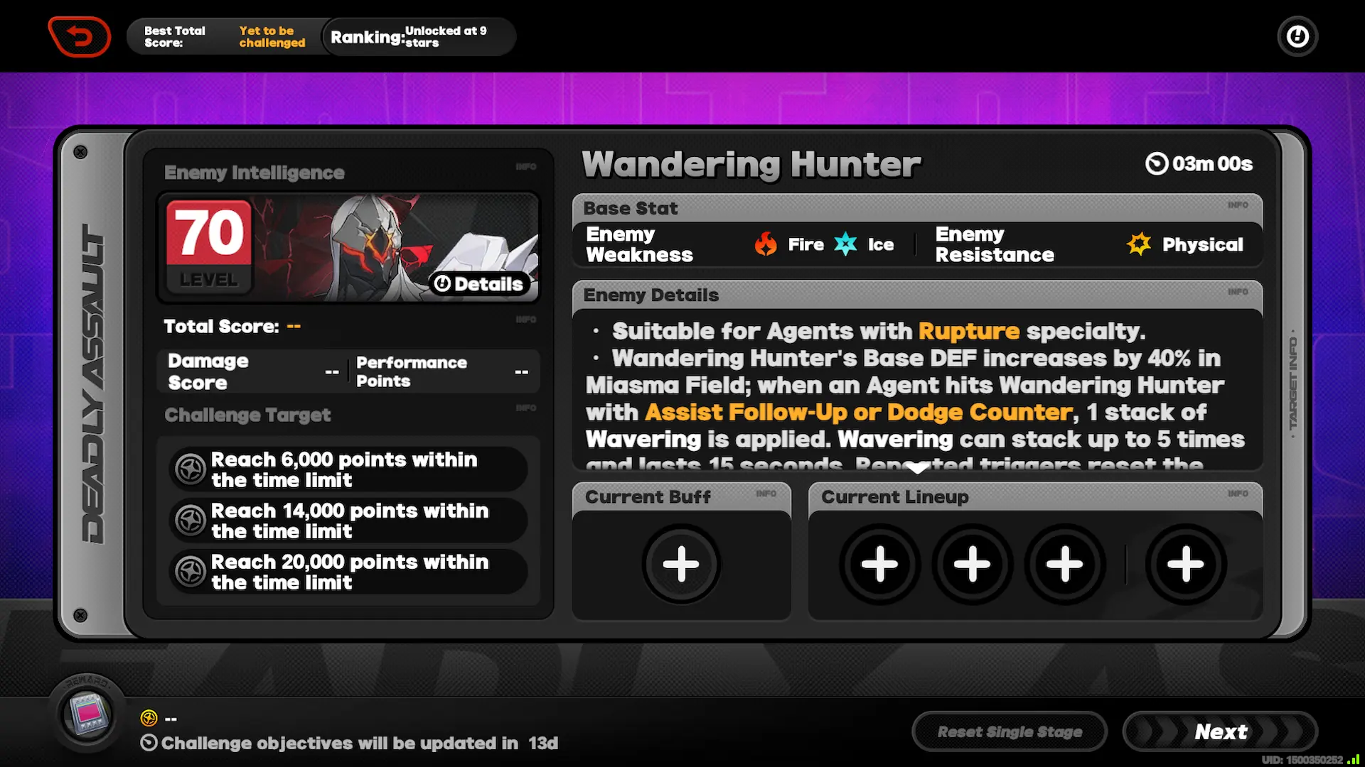 Deadly Assault Wandering Hunter