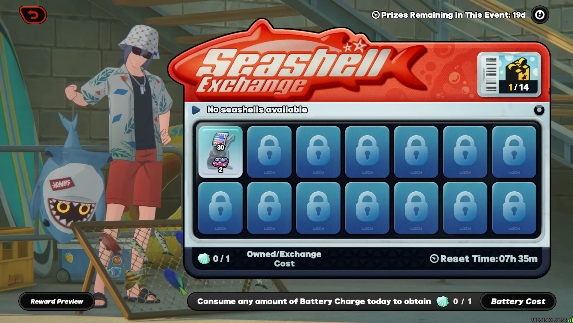 Legend of the Marvelous Fish Stall Seashell Exchange