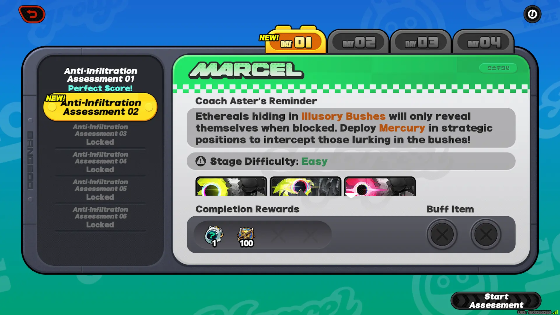 Band of Brave Bangboo Event Battle Menu