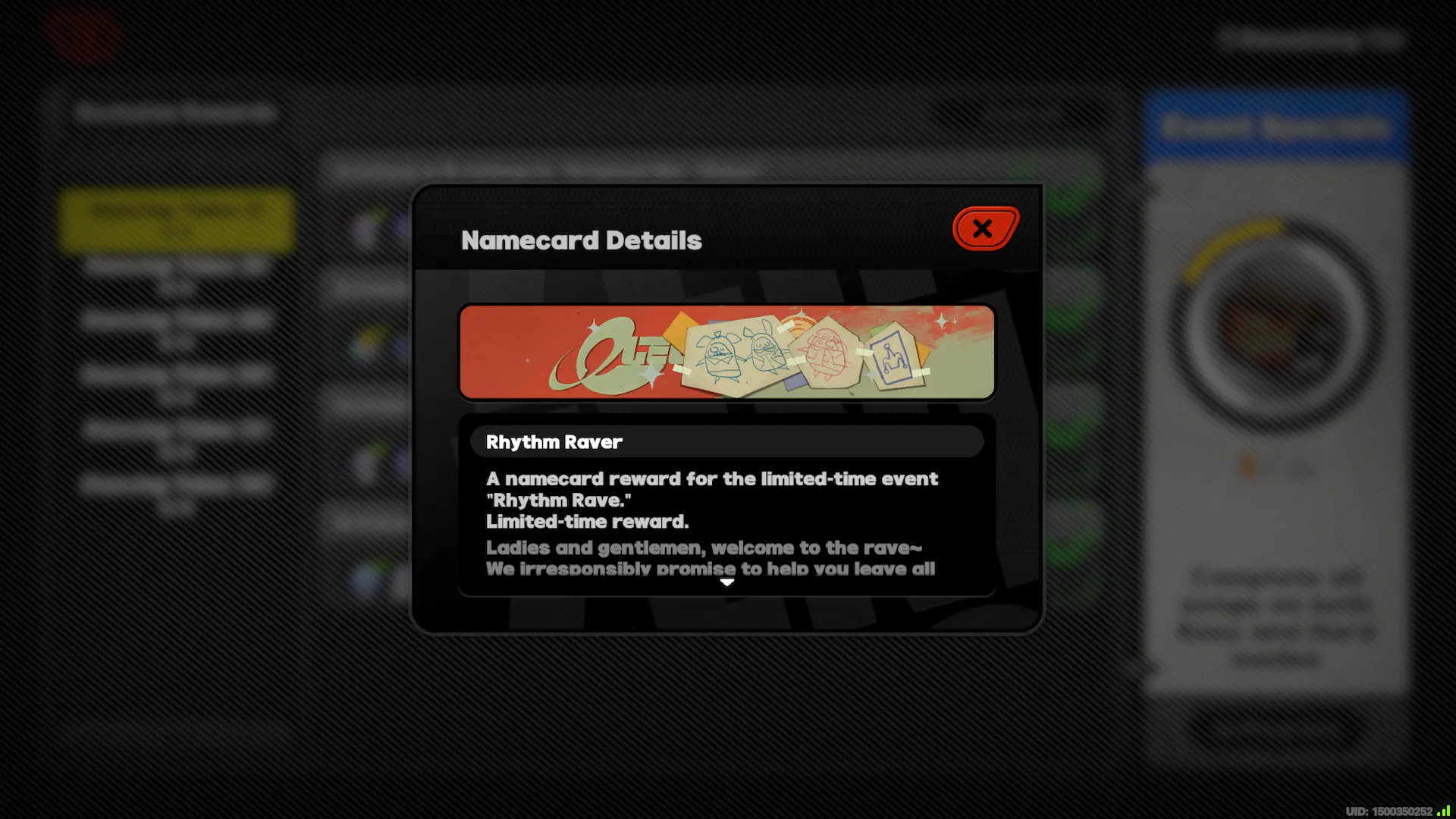 Rhythm Rave Event Rewards