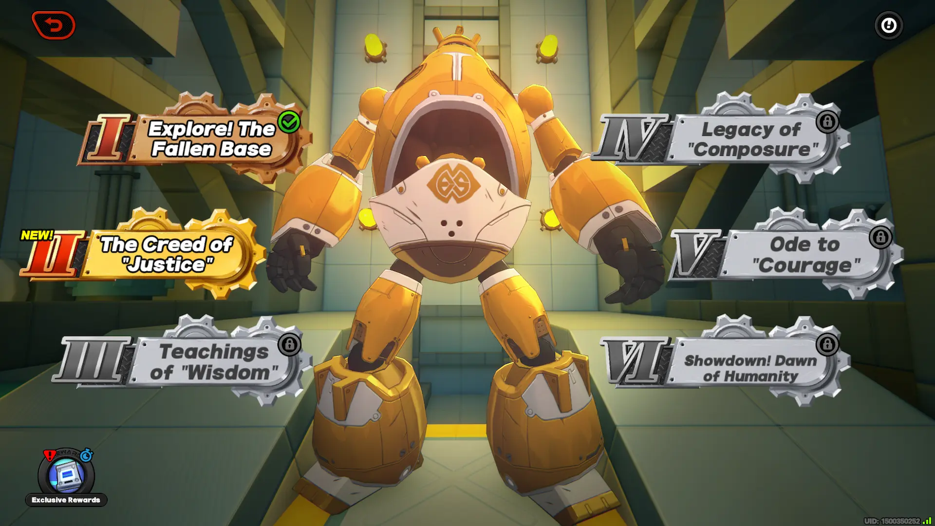 Neo Golden Mecha Event Menu