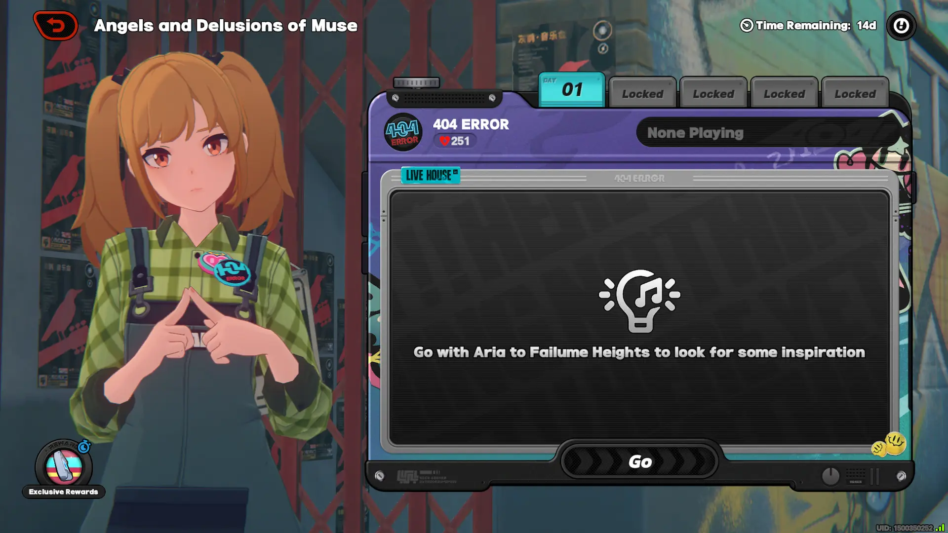 Angels and Delusions of Muse Event Menu in Zenless Zone Zero